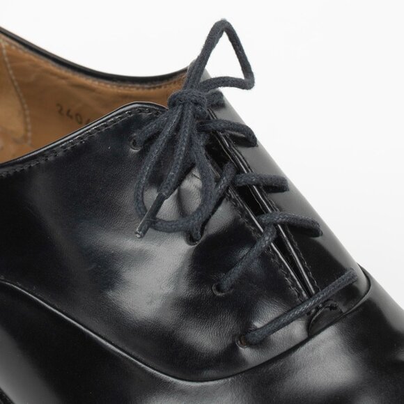 Mario Bruni Italian Men\'s Leather Lace Up Oxfords Shoes Black sz 8.5 main image 8